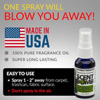 Scent Bomb Air Freshener Spray, Long-Lasting Odor Eliminator - Effective Deodorizer for Home & Car, Fresh Room Spray for Kitc