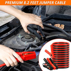 Car Roadside Safety Kit - 129pcs Black Red Winter Emergency Road Side Assistance Kits Auto Essential Kit for Men, Women, Teen