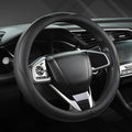 West Llama Microfiber Leather Car Steering Wheel Cover for Honda Accord Civic CR-V HR-V Pilot Fit Passport Odyssey,Sport Styl