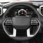 MEWANT Hand Stitch Steering Wheel Cover for Toyota Tacoma 2024 Tundra 2024 DIY Black Steering Wheel Protector Wrap