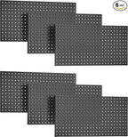 EVERHANGER Metal Pegboard Panels 24" x 12", Heavy Duty Steel Peg Boards for Garage, Pegboard Wall Organizer for Tool Storage 