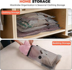 Travel Vacuum Storage Bags with Rechargeable Cordless Pump, Portable Compression Packing Seal Bags, Space Saver Packing Bag f