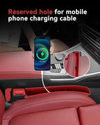 Car Seat Gap Filler, Seat Gap Organizer with Phone Holder, Car Seat Accessories, Car Organizer Fit SUV Truck-2PCS Red