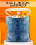 Car Trash Can, Durable Hanging Car Trash Garbage Bag, Cute Automotive Garbage Cans Organizer, Cute Blue Sky