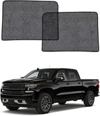 Car Window Shades for Chevy Silverado(2020-2026), 2-Pack Rear Window Sun Shades for Baby – Breathable Mesh, UV & Heat Blocker, Privacy Protection for Camping, Travel, Sleep & Nursing