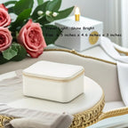 VLANDO Travel Jewelry Box Organizer – Portable PU Leather Jewelry Case with 6/8/12 Zippered Pouches, Compact Storage for Earr