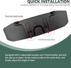 NTNEV 12''x3.5'' Large Rear View Mirror, Anti Glare Panoramic Wide Angle Rearview Mirror, Universal Interior Clip On Rear View Mirror for Car SUV Trucks