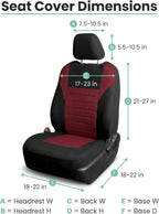 FH Group Automotive Car Seat Covers Front Set Premium 3D Air Mesh Front Seat Covers, Airbag Compatible Universal Fit Interior