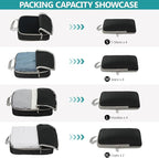 Compression Packing Cubes for Travel, 4 Set Expandable Packing Organizers, Lightweight Luggage Organizer Bags, Travel Essenti