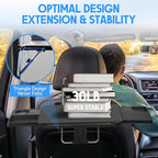 Large Car Steering Wheel Tray Back Seat Headrest Steering Wheel with Phone Holder Desk Food Table for Eating Food Drink and
