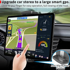 APPS2Car for Sturdy iPad Holder for Car CD Slot Tablet Mount, 2-in-1 Universal 4.7-13" Holder for iPad Pro 12.9" 13" Air Mini, iPhone, Galaxy Z Fold, Adjustable 360° Rotation, Road Trip Essentials