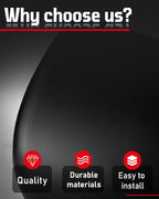 Side Mirror Caps Cover Compatible with Tesla Model Y 2021 2022 2023 2024 Matte Black Mirror Covers