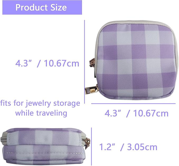Cute Jewelry Bag, Small Jewelry Organizer Travel Jewelry Pouch Christmas Gifts for Women Velvet Jewelry Storage Case for Brac
