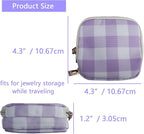 Cute Jewelry Bag, Small Jewelry Organizer Travel Jewelry Pouch Christmas Gifts for Women Velvet Jewelry Storage Case for Brac