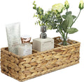 Water Hyacinth Basket for Toilet Paper, Wicker Baskets for Storage Bathroom Counter, Storage Basket With 3 Compartments, Rest