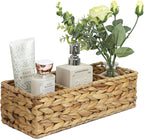 Water Hyacinth Basket for Toilet Paper, Wicker Baskets for Storage Bathroom Counter, Storage Basket With 3 Compartments, Rest