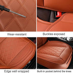MIROZO Seat Covers Universal, Faux Leather Seat Cover Waterproof Seat Covers Full Set Automotive Seat Covers Car Seat Protect