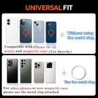 Gym Magnetic Phone Holder with Magnet Base Attach to Metal Surface, 360° Rotatable Gym Phone Holder Magnet Mount for Workout Recording, Compatible with MagSafe iPhone 17-12