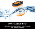 Shark WV201 WANDVAC Handheld Vacuum, Lightweight at 1.4 Pounds with Powerful Suction, Charging Dock, Single Touch Empty and D