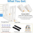 Dutiplus Medicine Organizer 3-Tier Shelves Cabinet Storage Rack Organizer for Holding Vitamins, Supplements, Cosmetics 10.82"
