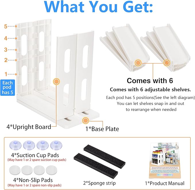 Dutiplus Medicine Organizer 3-Tier Shelves Cabinet Storage Rack Organizer for Holding Vitamins, Supplements, Cosmetics 10.82"