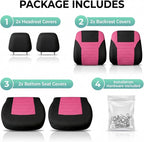 FH Group Automotive Car Seat Covers Front Set Premium 3D Air Mesh Front Seat Covers, Airbag Compatible Universal Fit Interior