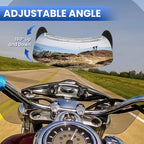 GUAIMI Motorcycle Mirrors 180 Degree Wide-angle Safety Rear View Mirror Blind Spot Side Mirror for Motorcycle, ATV/UTVs, Scooters, Cars, Aircrafts, Boats