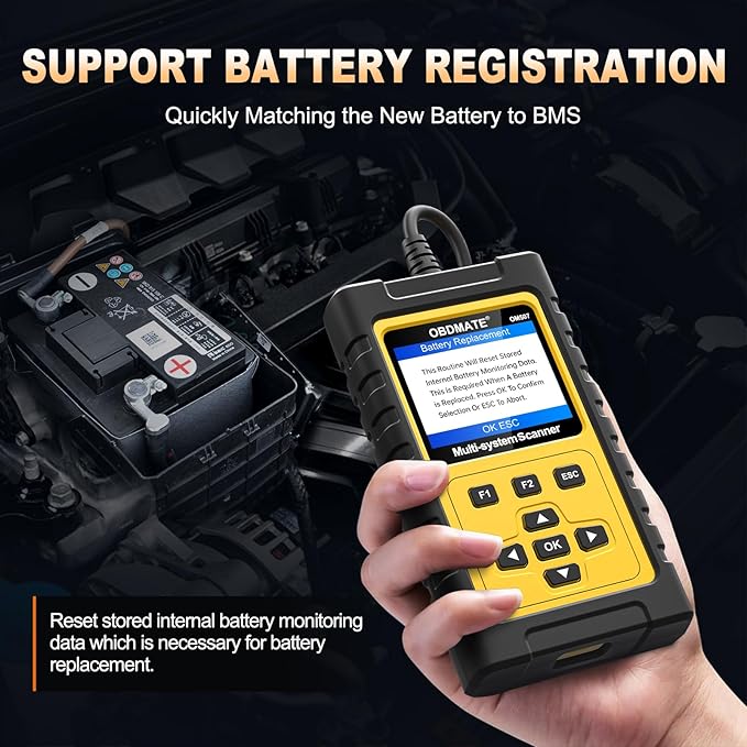 OBD2 Scanner Diagnostic Tool for GMC/Buick/Chevrolet/Cadillac, OM507 All Systems Diagnostic with 12 Resets