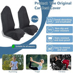 Towel Car Seat Covers - Super Absorbent Front Seat Protectors for Gym, Pets & Travel | Quick-Dry Towel Fabric | Universal Non