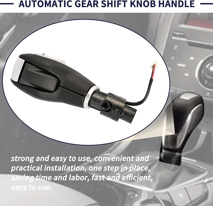 Automatic Gear Shift Knob Handle with Button DG9Z-7213-EA for Ford Fusion 2013-2016 / Escape 2013-2016 / Transit 2015-2019 / 