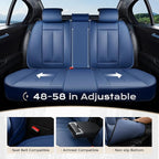 Coverado Seat Covers Full Set, 5 Seats Seat Covers for Cars, Waterproof Nappa Leather Car Seat Covers with Head Pillow, Seat 