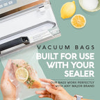 Avid Armor Vacuum Sealer Bags QUART PLUS Size 10"x13" 100 Pack for Food Saver and Seal A Meal Vac Sealers BPA Free Commercial