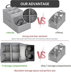 MULISOFT Car Seat Organizer- Backseat Car Organizer with 12 Storages Compartments and 2 Cup Holders, Organizers and Storage,