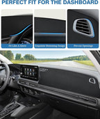 FIILINES Dash Cover for Honda HR-V 2023-2026 HRV, Dashboard Mat HRV Accessories Mesh Dash Mat Sunshade Nonslip Protector No G