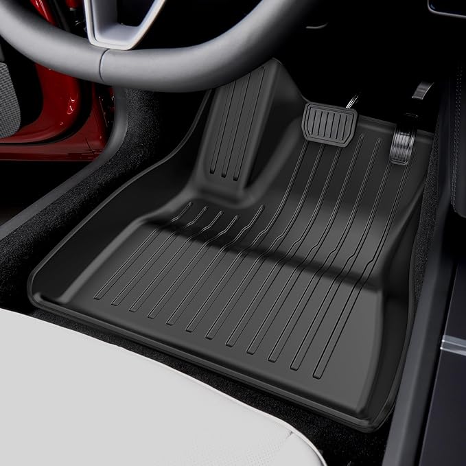 6PCS All-Weather TPE Floor Mats & Cargo Liner Set - Compatible with 2024-2026 Model 3 Highland/Standard | Custom Fit Anti-Slip Interior Protection
