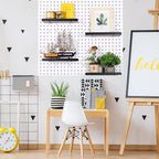 Beeveer 4 Pcs Pegboard Shelves Wall Organizer Brackets Pegboard Steel Tray Accessories Organizing Tools for Craft Garage Nurs