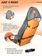 Waterproof Towel Car Seat Cover, Sweat Protection for Yoga, Swimming & Beach, Universal Non-Slip Seat Protector for Cars and 