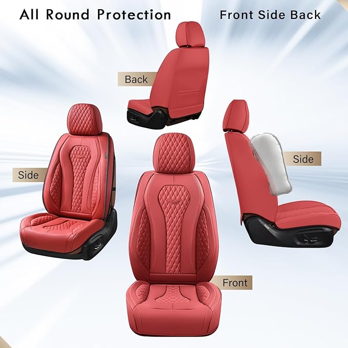 Coverado Seat Covers, Car Seat Covers Front Seats, Red Car Seat Cover, Waterproof Car Seat Covers, Car Seat Cushion, Front Ca