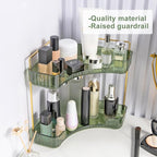 INVSSENE Corner Bathroom Countertop Organizer, Vanity Trays for Counter, Makeup Organizers, Perfume Tray, Kitchen Spice Rack,
