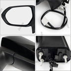 Driver Side Mirror Assembly Compatible with Toyota Corolla 2020-2025 Heated Power Adjustable Glass Replace 8794012L00, TO1320392, 8794002929, 8794002917 Black (5Pin Left)