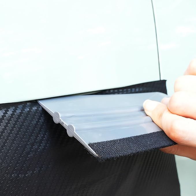 Umaki 4Piece Plastic Squeegee Set, 8IN/6IN/5IN/4IN, Window Tint Squeegee Vinyl Wrap Squeegee with Felt Edge, Wallpaper Tools Decal Applicator Vinyl Scraper, Perfect Smoothing/Cleaning Solutions
