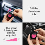 Car Air Fresheners, Peach Berry, 6-Pack, 4ml Each, Car Air Freshener vent clips, Long Lasting Air Freshener, Car Fresheners, 