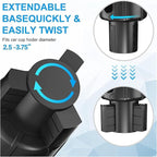 Cup Holder Expander for Car, Cup Expander Compatible with Hydro Flask 32/40oz, Yeti 24/30/36oz, Other Bottles, Large Cup Holder Adapter Fits for Universal Vehicle Car Accessories