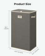 SOLEDI Laundry Hamper with Lid 100L Large & Tall Collapsible Laundry Basket, Clothes Hamper with Bag Removable Easy to Carry,