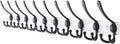 Dseap Coat Rack Wall Mount - 38” Long 10-Tri-Hooks Heavy Duty Coat Hanger Rail Wall Hooks for Hanging Coats Hats Clothing Clo