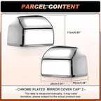 ACLONG Chrome Tow Mirror Cover Caps Left Driver Side & Right Passenger Side Rearview Side Mirror Covers Fit for Ford F150 2015 2016 2017 2018 2019 2020-1 Pair