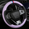 Cxtiy Steering Wheel Cover for BMW X1 X2 X3 X4 X5 X6 330i 530i 740i iX1 iX3 i4 i5 M3 M5 (Purple, Standardized(14.5'-15'))