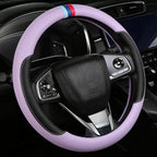 Cxtiy Steering Wheel Cover for BMW X1 X2 X3 X4 X5 X6 330i 530i 740i iX1 iX3 i4 i5 M3 M5 (Purple, Standardized(14.5'-15'))