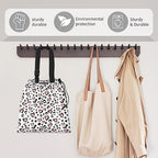 Car Trash Bag Large Hanging Can for Back of Seat, Cute Waterproof Car Garbage Bag for Vehicle, Travelling, Outdoor Pink Leopard Heart