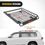 Nilight 51" X 36" X 5" Universal Roof Rack Cargo Basket Heavy-Duty 200LBS Capacity Rooftop Cargo Carrier Luggage Holder for SUV Truck Vehicle